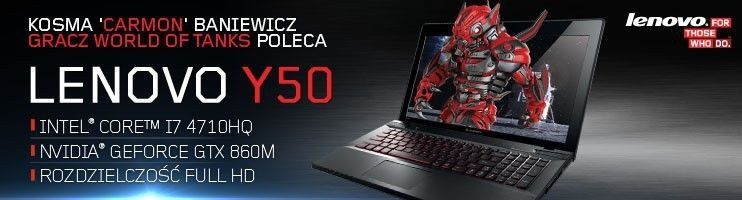 Lenovo Y50. Laptop dla graczy z certyfikatem Cybersportu