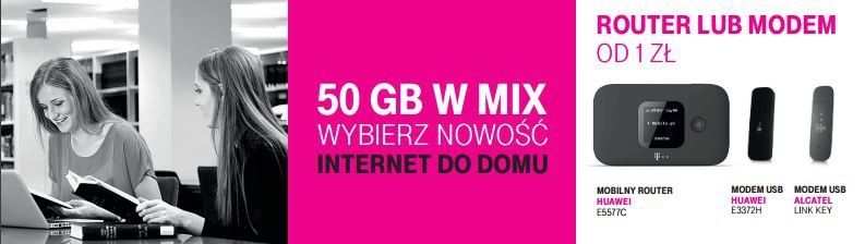 NOWOŚĆ w T-Mobile Mix. Studencki Internet mobilny - 50 GB za 50 zł