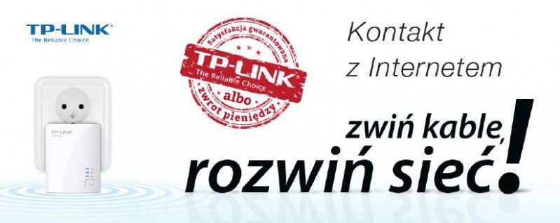 TP-LINK startuje z promocją na transmitery sieciowe -  „Satysfakcja gwarantowana albo zwrot pieniędzy”