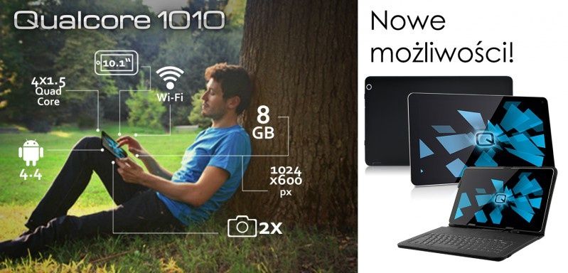 Nowy tablet Qualcore 1010 od OVERMAX