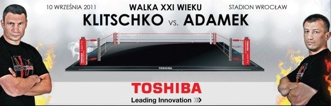 Toshiba partnerem technicznym walki Klitschko - Adamek