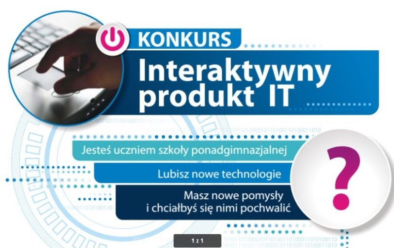 Ogólnopolski konkurs „Interaktywny produkt IT” 
