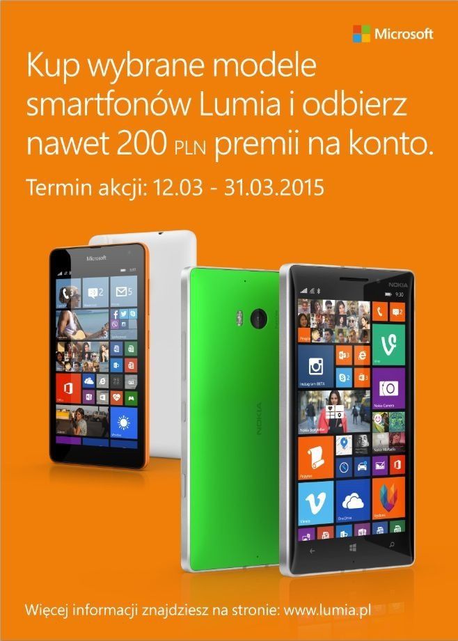 Kup telefon Lumia i odbierz specjalną premię