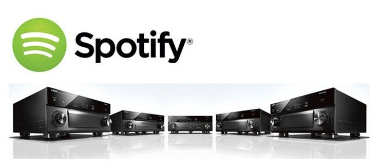 Amplitunery AV Yamahy zapewnią dostęp do usługi Spotify Connect