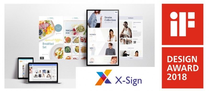2018 iF DESIGN AWARD dla BenQ X-Sign  - oprogramowania do zarządzania treścią Digital Signage