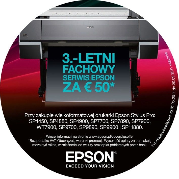 Epson: CoverPlus - wydłużona gwarancja na wielkoformatowe drukarki Stylus PRO