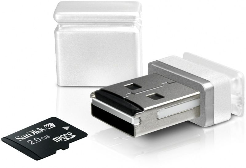 Sweex MicroSD Card Reader USB - Czytnik mniejszy od paznokcia