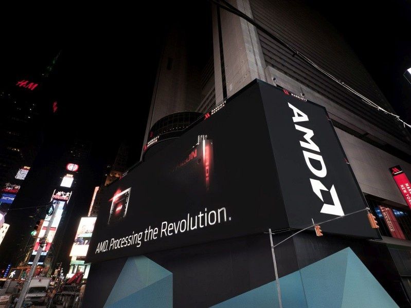AMD rozświetla Broadway największym ekranem wysokiej rozdzielczości na Times Square