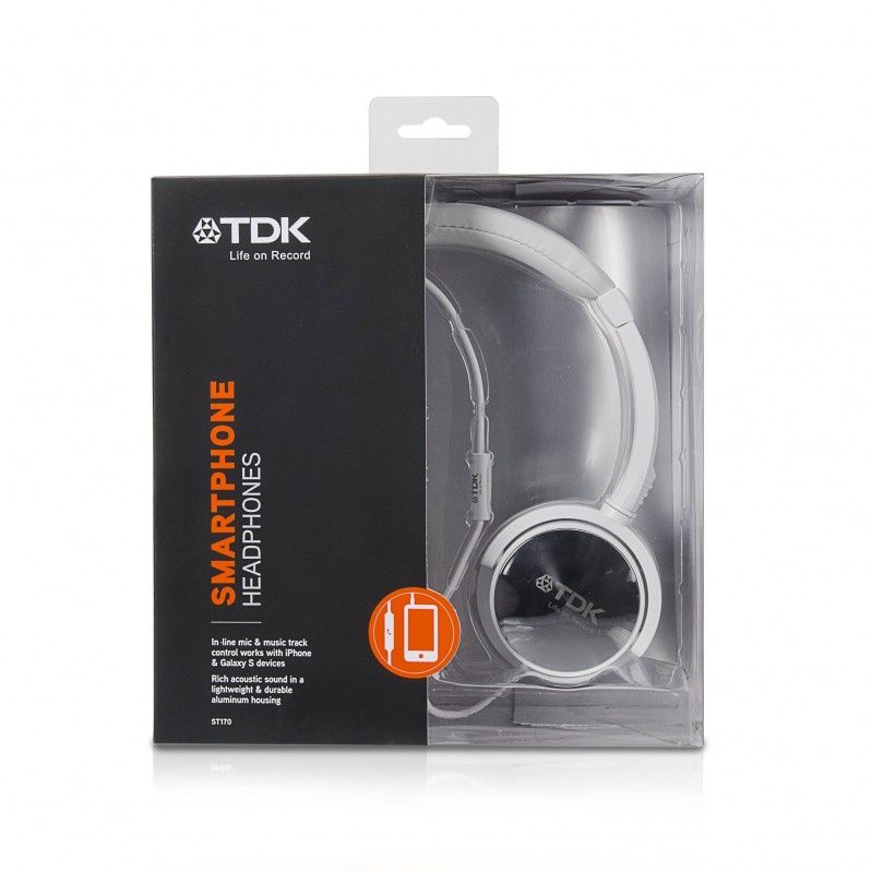 TDK: aluminiowe słuchawki z mikrofonem