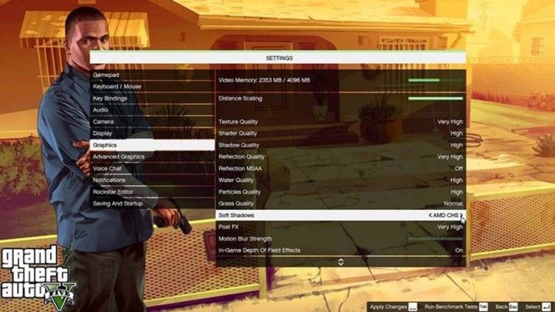 AMD CHS w Grand Theft Auto V na PC