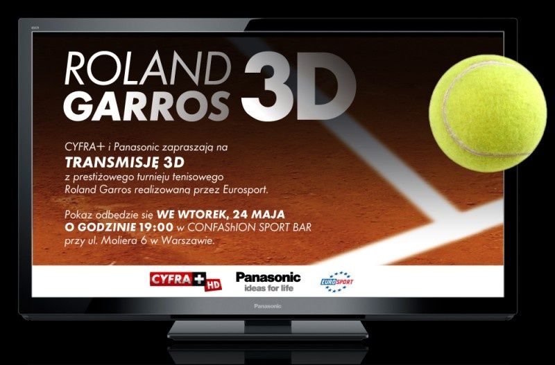 Roland Garros w 3D - spotkanie Panasonic
