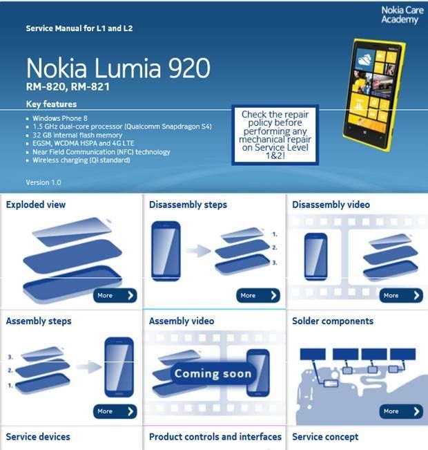 Rozłoż Nokię Lumia 920 na części pierwsze - coś dla majsterkowiczów