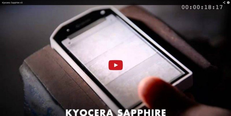Kyocera testuje szafirowy wyświetlacz (wideo)