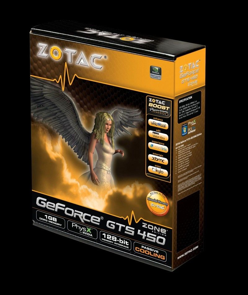 ZOTAC prezentuje cichy GeForce GTS 450 ZONE Edition