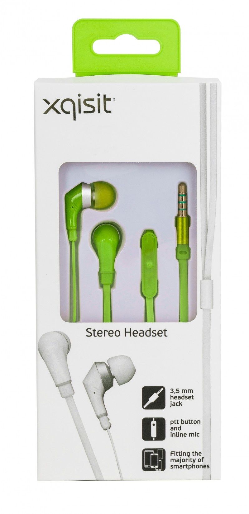 Douszne słuchawki XQISIT - kolory dźwięku stereo