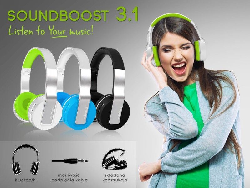 Soundboost 3.1 - nowe słuchawki bezprzewodowe marki Overmax