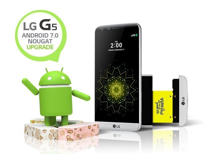 Smartfony LG z aktualizacją Android 7.0 