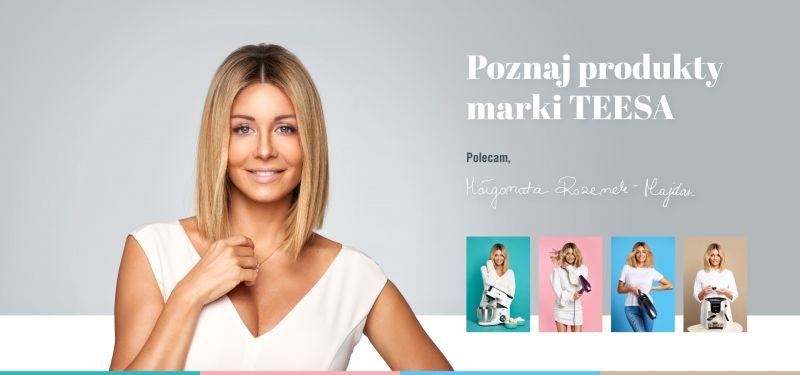Małgorzata Rozenek Majdan twarzą produktów AGD marki Teesa