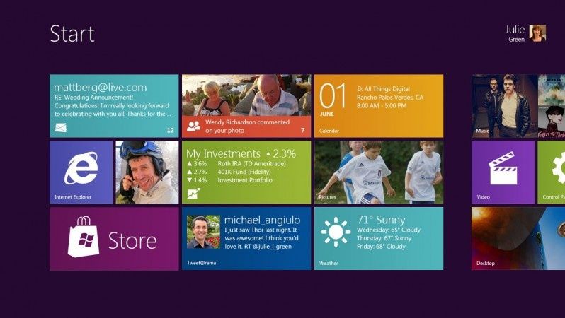 Interaktywny wyświetlacz MultiTouch Microsoft 8 (wideo)