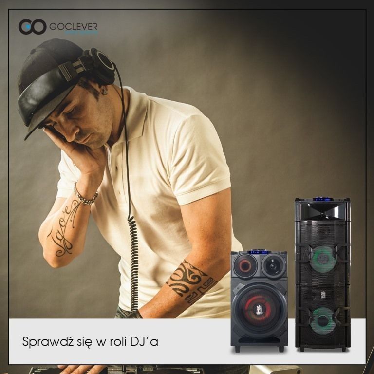 Potężne głośniki Sound Club z Bluetooth, efektami świetlnymi i konsolą DJ