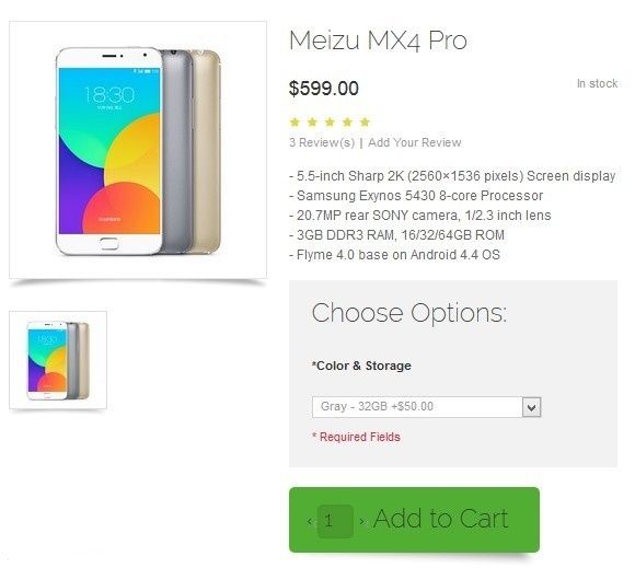 Można już zamawiać Meizu MX4 Pro. Dostawa bez ograniczeń