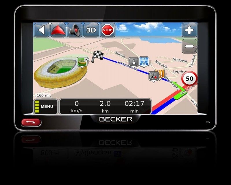 Becker Football - limitowana edycja urządzeń nawigacyjnych