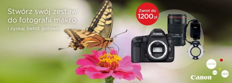 CashBack Canon: EOS 5D Mark III i akcesoria makro - zwrot do 1200 zł