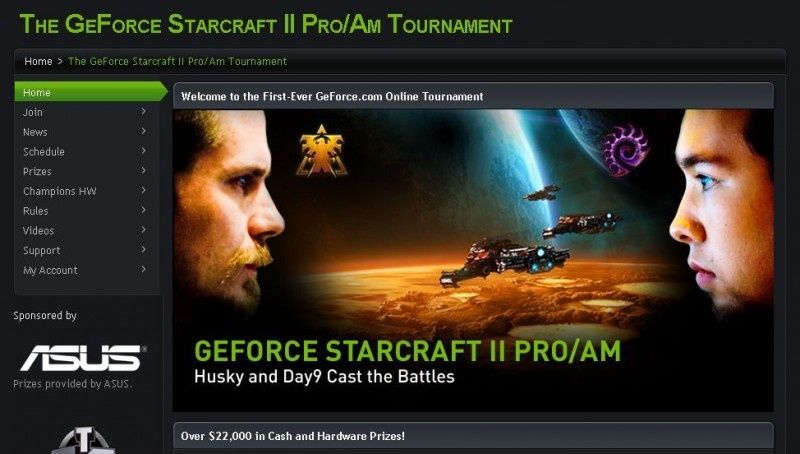 NVIDIA zapowiada turniej StarCrafta II z komentarzem Husky'ego i Day9