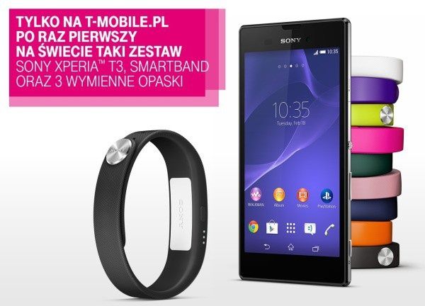 Sony Xperia T3 wraz ze SmartBand od poniedziałku w sklepie internetowym T-Mobile 