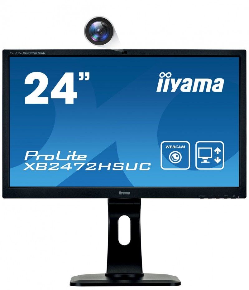 iiyama XB2472HSUC-B1 komunikatywny monitor z kamerą do wideokonferencji
