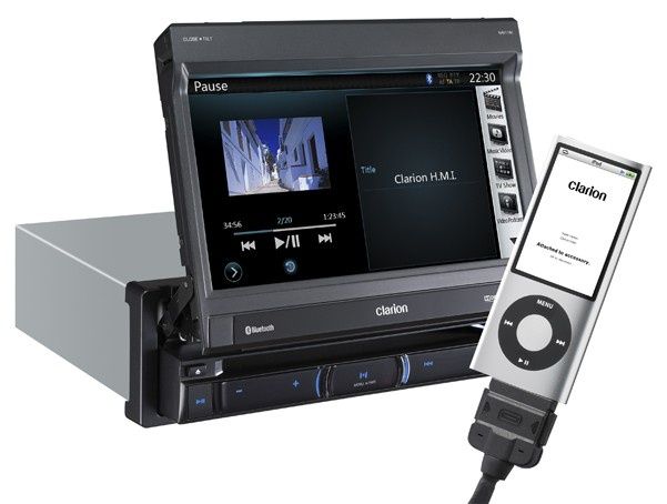 Clarion: Urządzenia multimedialne z modułem nawigacji GPS  i ekranem dotykowym 