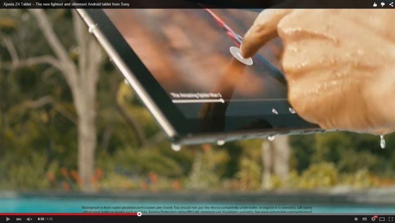 Reklama tabletu Xperia Z4 prezentująca wszystkie możliwości urządzenia (wideo)