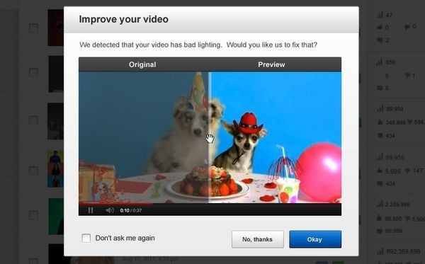 YouTube automatycznie poprawi Twoje video