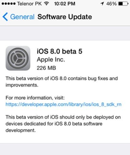 Apple zaprezentowało iOS 8 beta 5