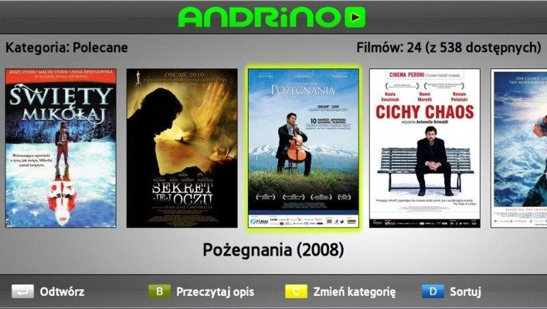 Ambitne polskie i europejskie kino w aplikacji Andrino Play na Samsung Smart TV