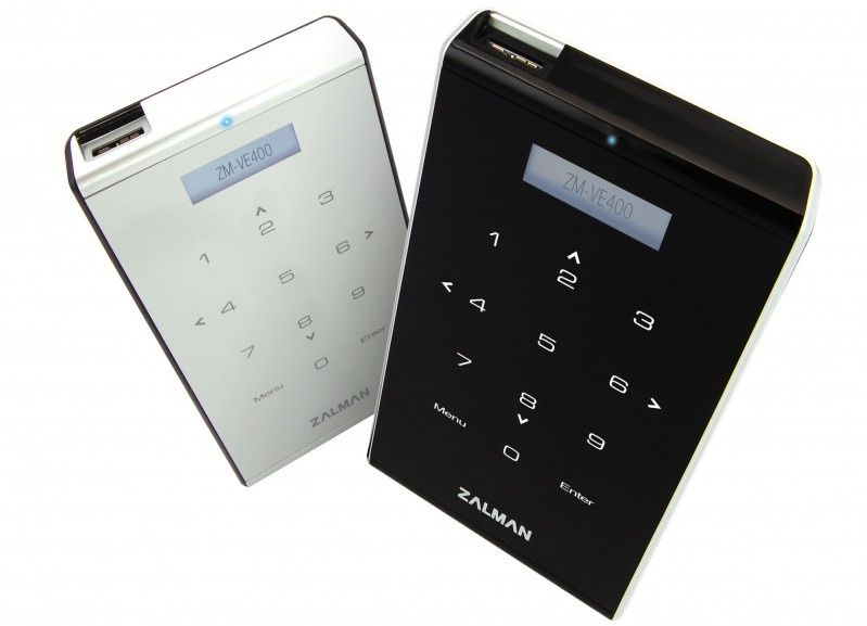 Zalman ZM-VE400 - kieszeń na dysk z panelem dotykowym i możliwością szyfrowania danych