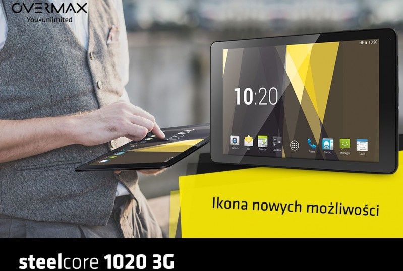 Steelcore 1020 3G - najnowszy tablet z 3G w ofercie Overmax