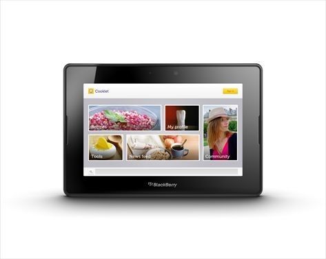 Nowa wersja aplikacji Cooklet na tablety BlackBerry PlayBook