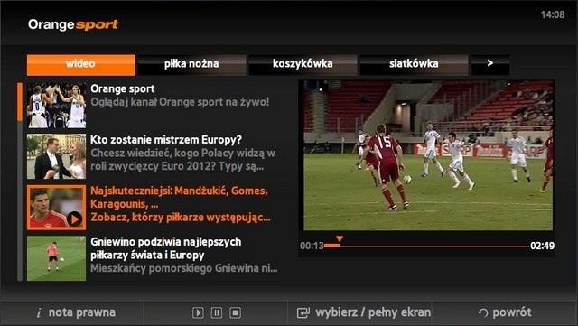 Orange - nowa aplikacja na telewizorach Samsung Smart TV