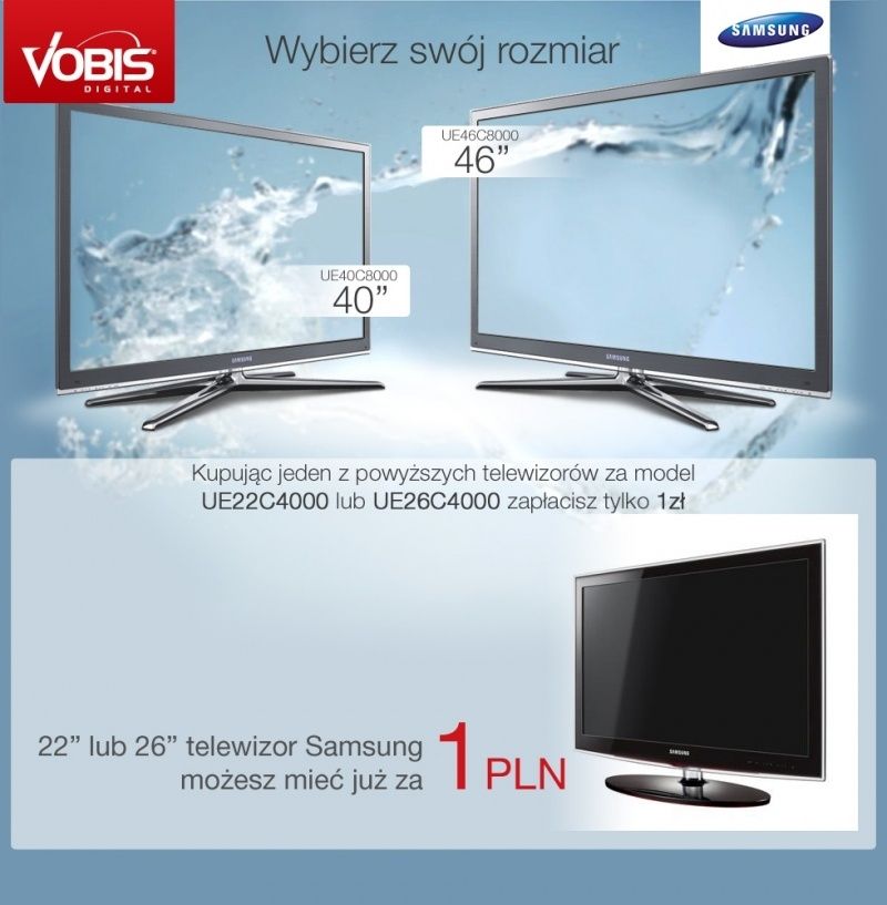 Nowa promocja w Vobis - telewizor Samsung LED LCD za… 1 zł