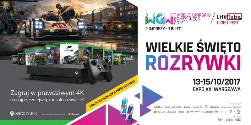 Zagraj na Xbox One X w prawdziwym 4K na T-Mobile Warsaw Games Week 2017