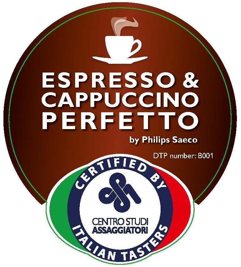 Certyfikat - Italian Tasters - dla Philips Saeco