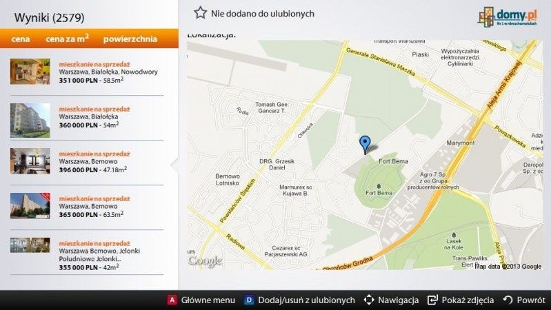 Domy.pl - nowa aplikacja na Samsung Smart TV