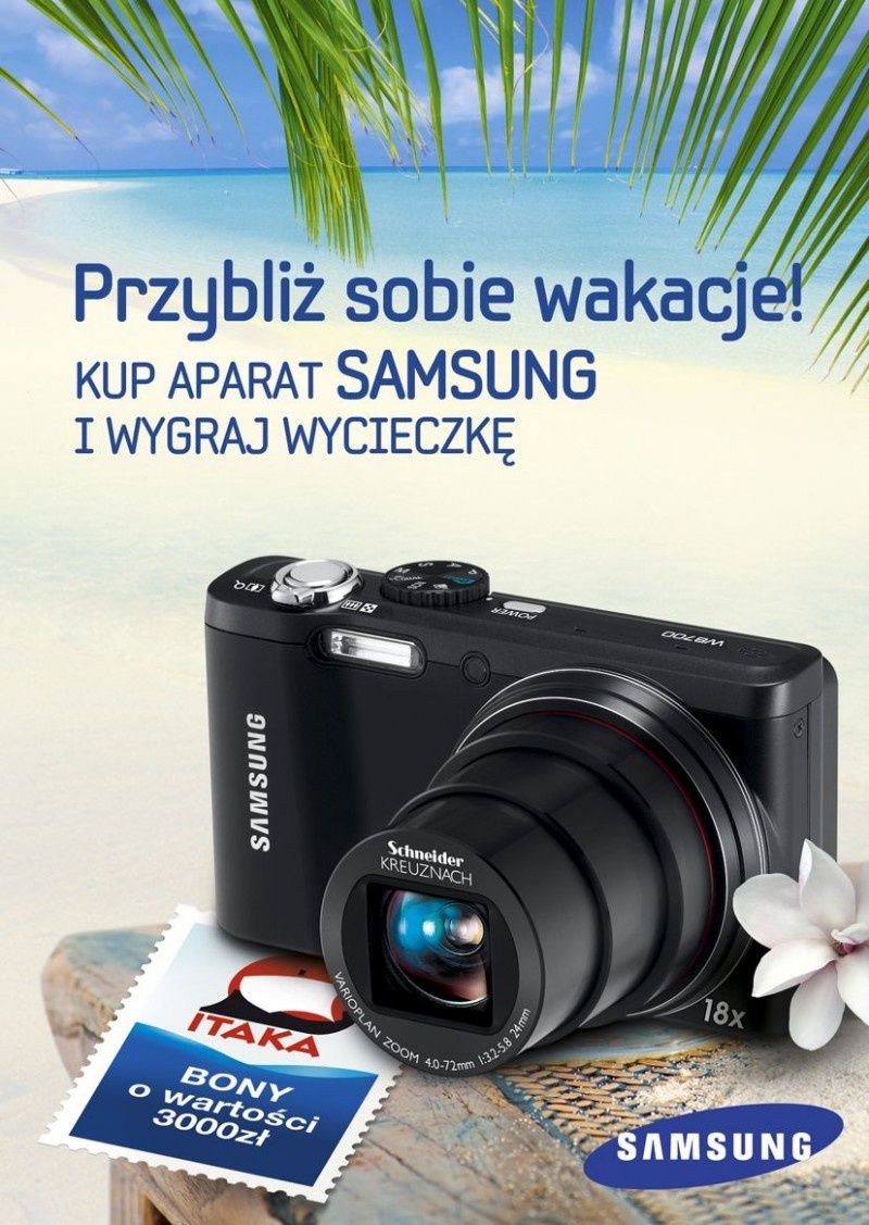 Wygraj wakacje z aparatem Samsung