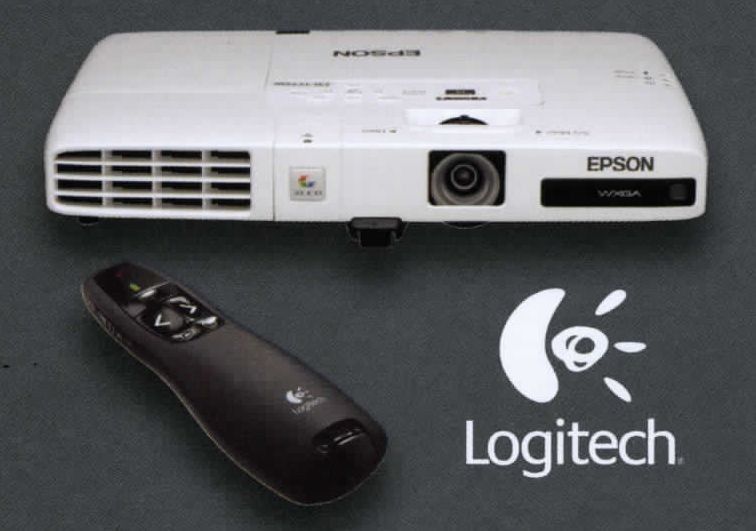 Ultraprzenośny projektor Epson EB-1700 z prezenterem Logitech R400