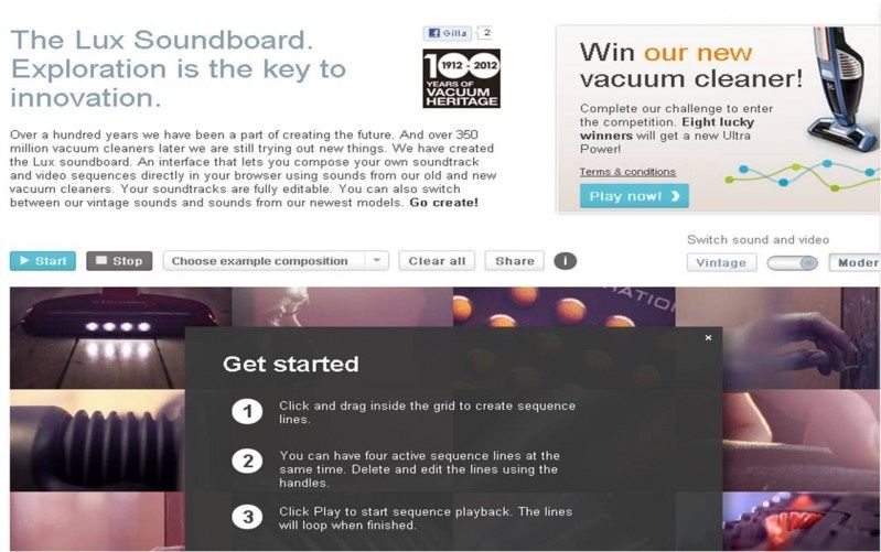 Konkurs Electrolux Lux Soundboard