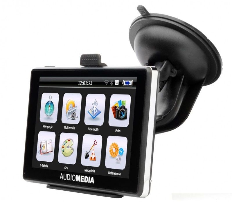 Audiomedia - przenośne nawigacje GPS 5'' i 7'' z serii AMG