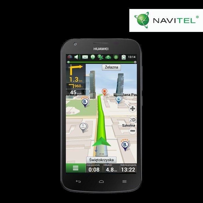 Huawei nawiguje z mapami NAVITEL 