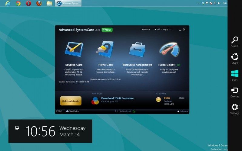 Advanced SystemCare z obsługą Windows 8 Consumer Preview