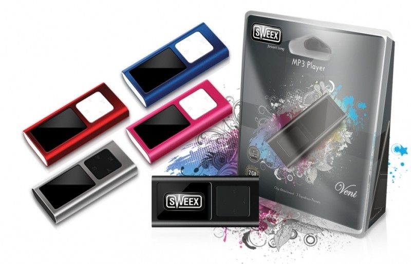 Sweex Veni 2 GB: miniaturowy odtwarzacz MP3 w 5 smakach 
